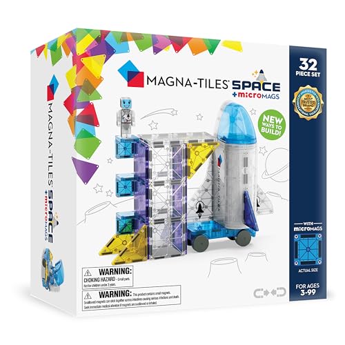 New Magna - Tiles Space Magnetic Construction Set (32 Pieces) - Kidsy