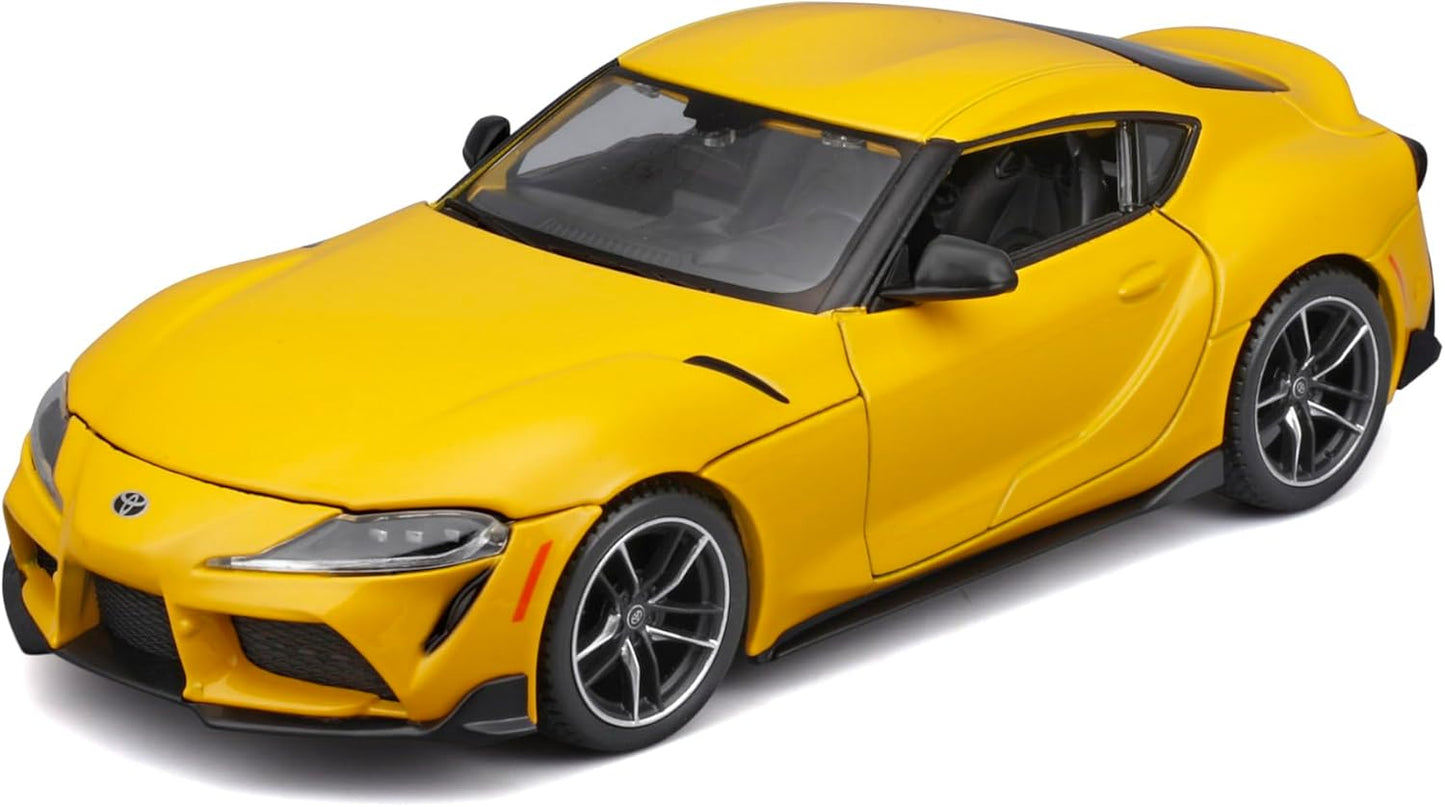 New Maisto 1 to 24 2022 Toyota Supra GR Model Car (Metallic Yellow) - Kidsy