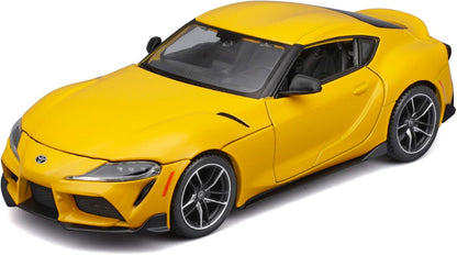 New Maisto 1 to 24 2022 Toyota Supra GR Model Car (Metallic Yellow) - Kidsy
