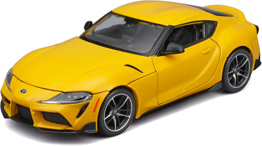 New Maisto 1 to 24 2022 Toyota Supra GR Model Car (Metallic Yellow) - Kidsy