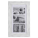 New Malden International Designs Whitman White Wash Matted 3 Opening Collage Wood Picture Frame, 5 by 7 - Inch - Kidsy