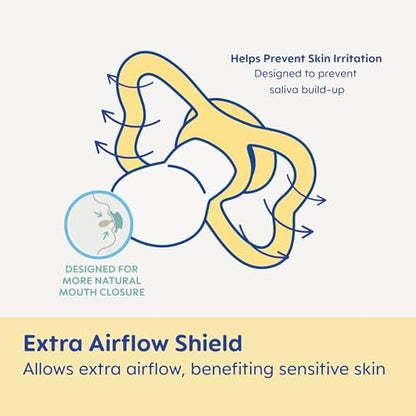 New MAM Air Day & Night Baby Pacifier, for Sensitive Skin, Glows in The Dark 4 Count - Kidsy