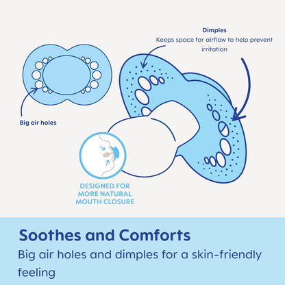 New MAM Original Matte Pacifier, 6 - 16 Months (Teal/Pale Mint / Sky / Shell) - Kidsy