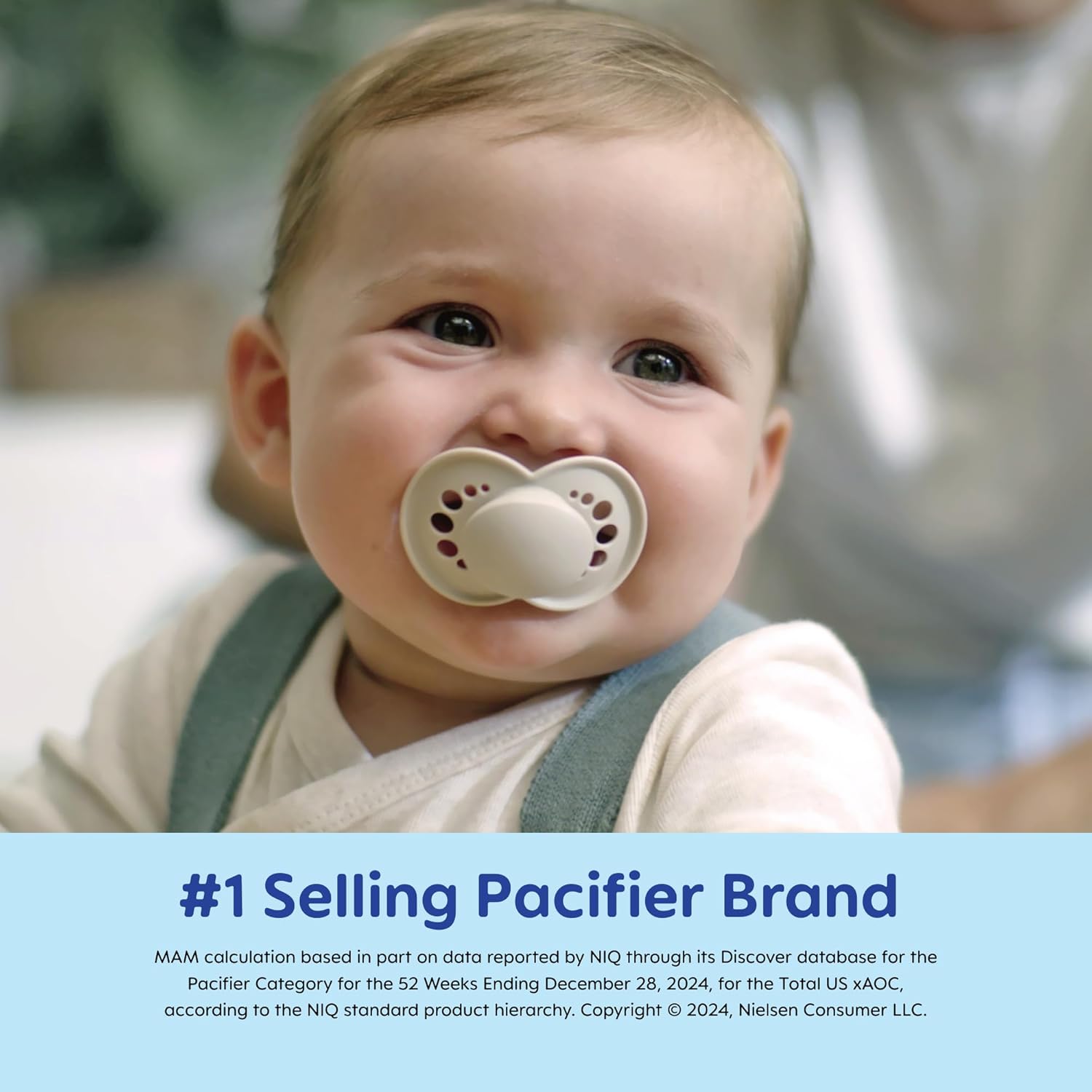 New MAM Original Matte Pacifier, 6 - 16 Months (Teal/Pale Mint / Sky / Shell) - Kidsy