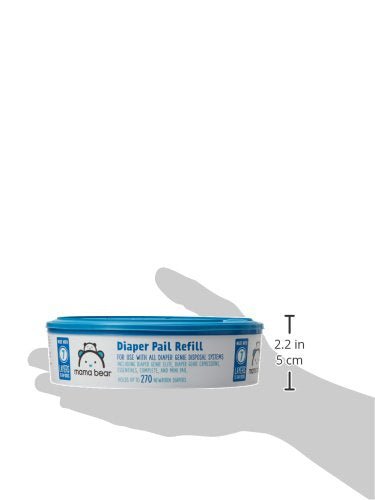 New Mama Bear Diaper Pail Refills for Genie Pails, Unscented, 270 Count - Kidsy