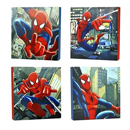 New Marvel Spider - Man Canvas Wall Art (4 - Piece) - Kidsy