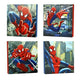 New Marvel Spider - Man Canvas Wall Art (4 - Piece) - Kidsy