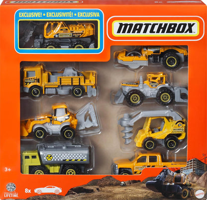 New Matchbox 1 to 64 Scale Die Cast 8 Vehicle Multipack Toy Set - Kidsy