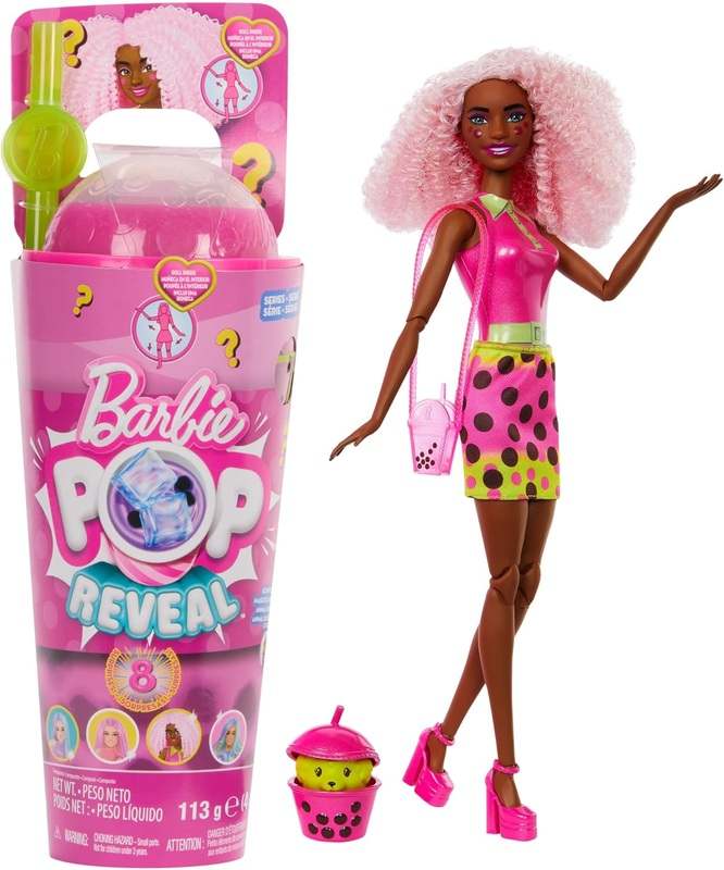 New Mattel Barbie Pop Reveal Bubble Tea Doll Set (Berry Bliss) - Kidsy