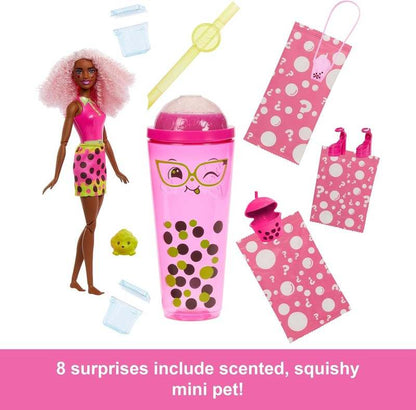 New Mattel Barbie Pop Reveal Bubble Tea Doll Set (Berry Bliss) - Kidsy