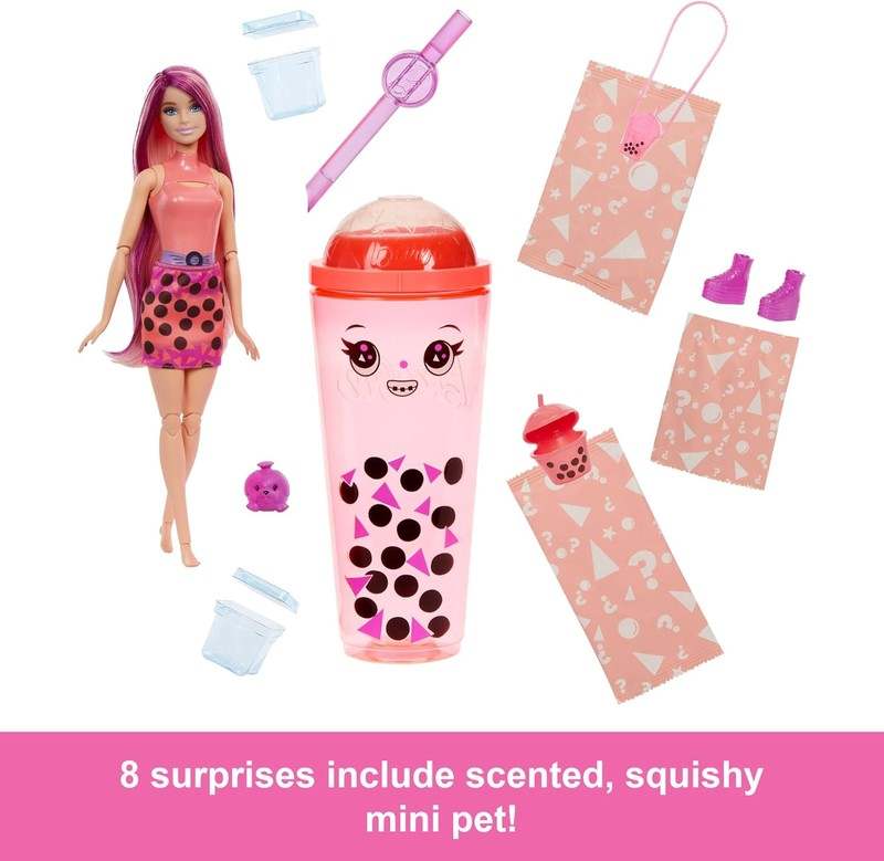 New Mattel Barbie Pop Reveal Bubble Tea Doll Set (Mango Mochi) - Kidsy