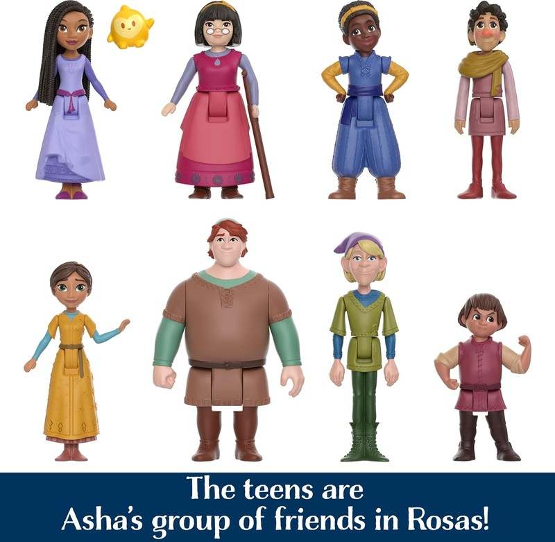 New Mattel Disney Wish The Teens Mini Doll Set - Kidsy