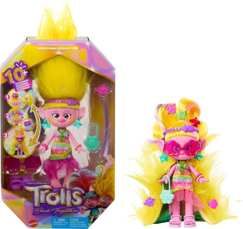 New Mattel DreamWorks Trolls Band Together Viva Fashion Doll & Accessories Set - Kidsy