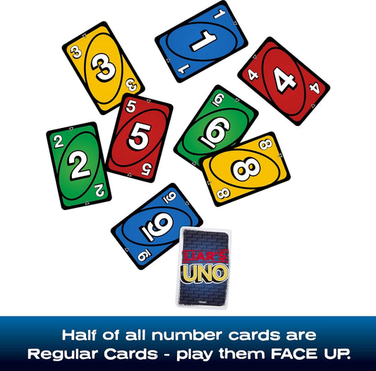 New Mattel Games Liar’s UNO Card Game Tin Edition - Kidsy