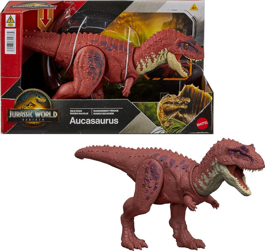 New Mattel Jurassic World Wild Roar Aucasaurus Dinosaur Figure - Kidsy