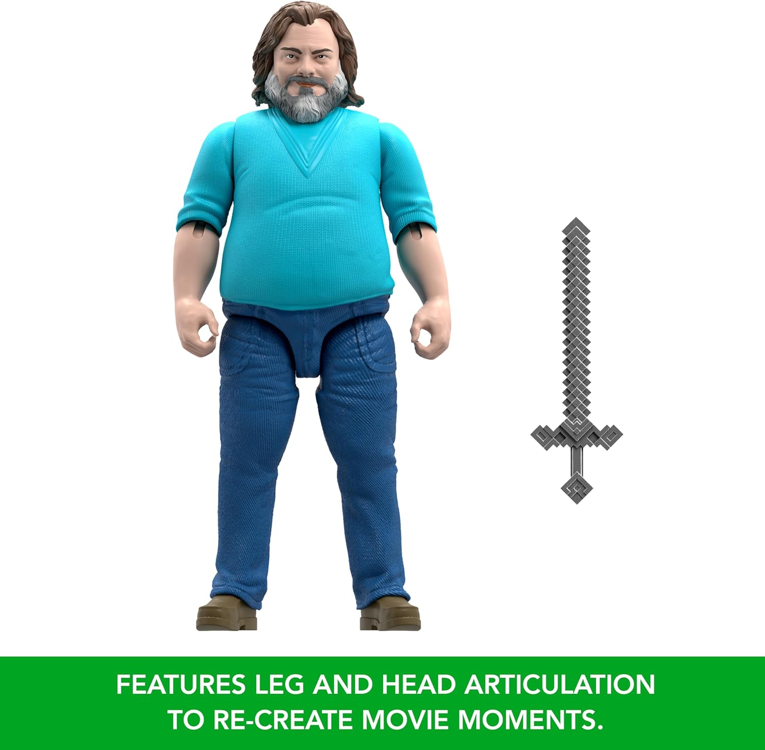 New Mattel Minecraft 12 - Inch Posable Steve Action Figure - Kidsy
