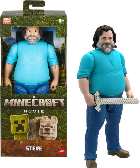 New Mattel Minecraft 12 - Inch Posable Steve Action Figure - Kidsy