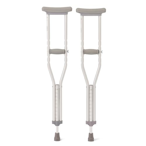 New Medline Aluminum Crutches for Kids, Adults & Seniors - Walking Aid - Kidsy