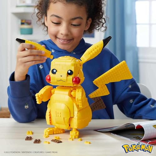 New Mega Pokemon Jumbo Pikachu 806 Piece Building Set - Kidsy