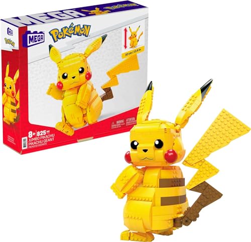 New Mega Pokemon Jumbo Pikachu 806 Piece Building Set - Kidsy