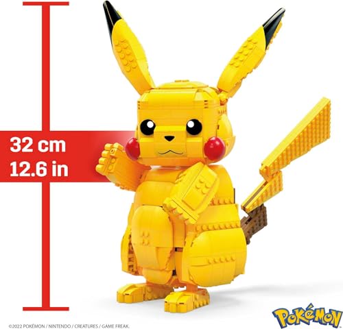 New Mega Pokemon Jumbo Pikachu 806 Piece Building Set - Kidsy