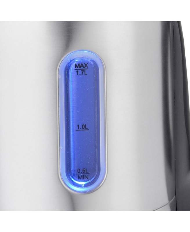 New MegaChef Stainless Steel Electric Tea Kettle, 1.7 Liter (Silver) - Kidsy