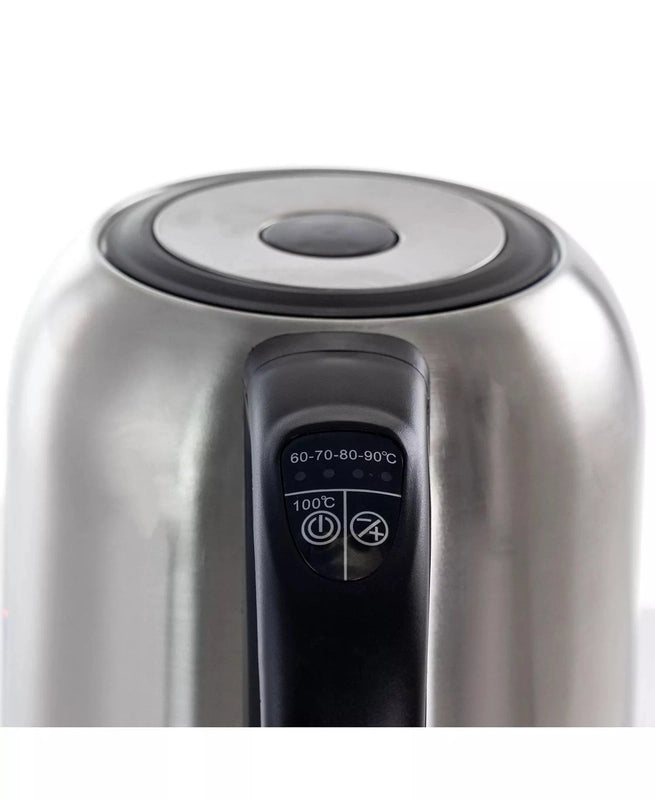 New MegaChef Stainless Steel Electric Tea Kettle, 1.7 Liter (Silver) - Kidsy