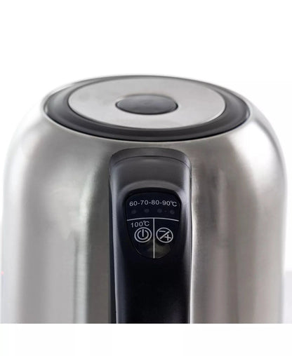 New MegaChef Stainless Steel Electric Tea Kettle, 1.7 Liter (Silver) - Kidsy