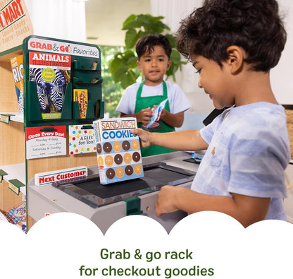 New Melissa & Doug Fresh Mart Companion Set, Grocery Store Pretend Play Toys - Kidsy