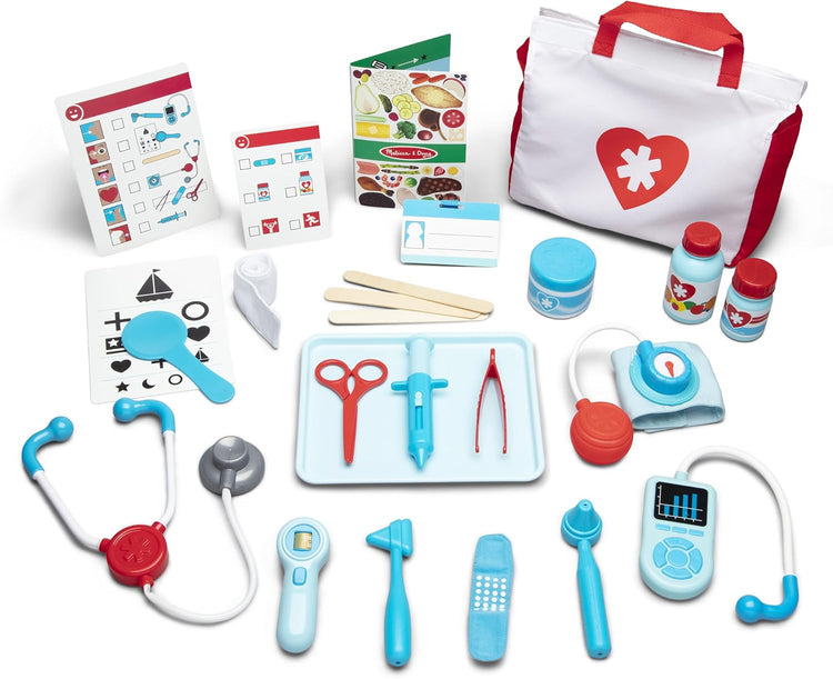 New Melissa & Doug Get Well Doctor Kit 25 - Piece Pretend Play Doctor Set - Kidsy