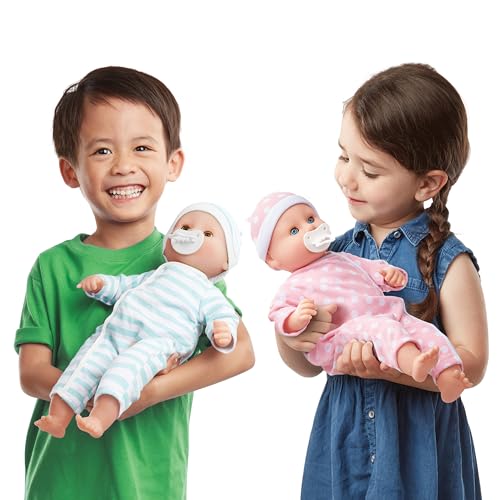 New Melissa & Doug Mine to Love Luke & Lucy Twin Baby Dolls 15 - Inch - Kidsy