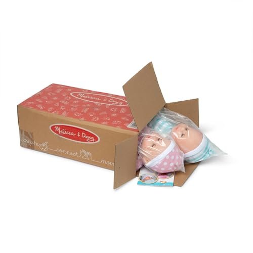 New Melissa & Doug Mine to Love Luke & Lucy Twin Baby Dolls 15 - Inch - Kidsy