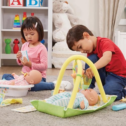 New Melissa & Doug Mine to Love Luke & Lucy Twin Baby Dolls 15 - Inch - Kidsy