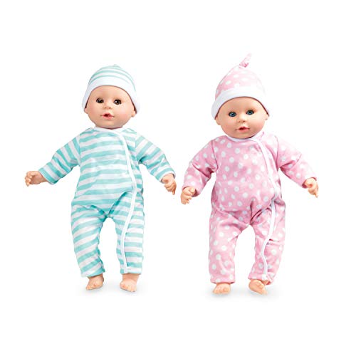 New Melissa & Doug Mine to Love Luke & Lucy Twin Baby Dolls 15-Inch