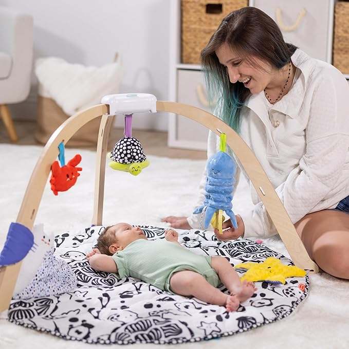 New Melissa & Doug Ocean Wooden Baby Play Gym - Kidsy