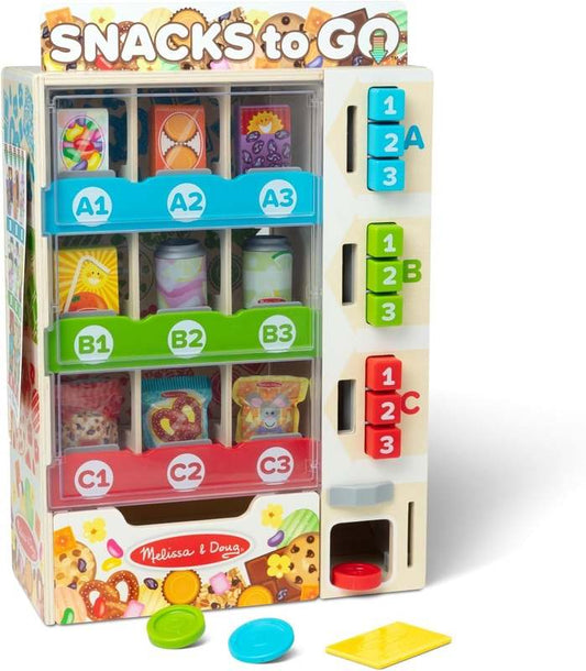 New Melissa & Doug Sort - Stock - Select Wooden Vending Machine Play Food Toy - Kidsy