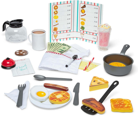 New Melissa & Doug Star Diner 41 - Piece Play Kitchen Set - Kidsy