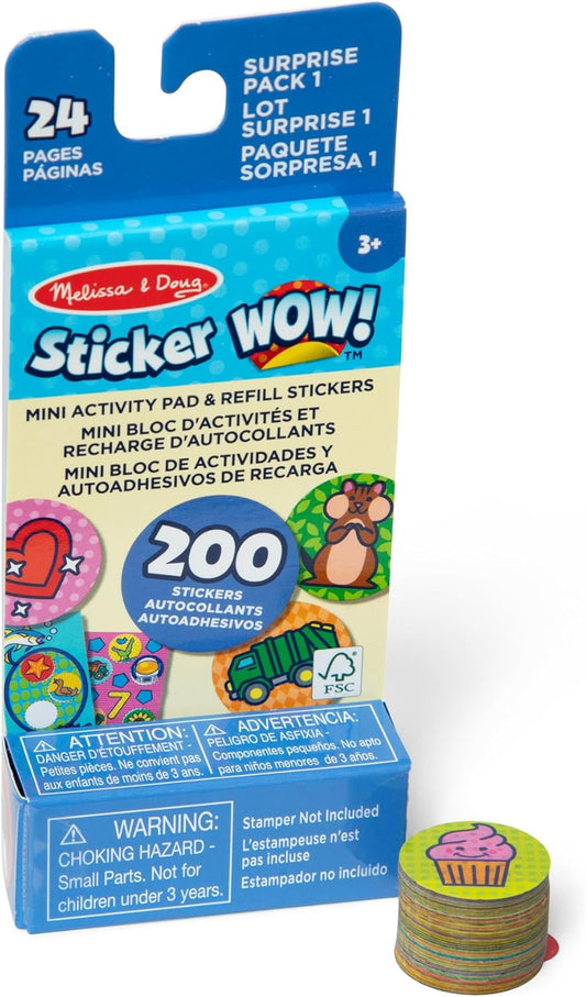 New Melissa & Doug Sticker Wow Mini Activity Pad with 200+ Stickers - Kidsy