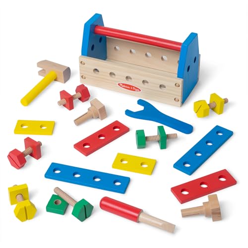 New Melissa & Doug Take - Along Wooden Tool Kit (24 Pieces) - Kidsy