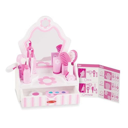 New Melissa & Doug Wooden Beauty Salon Play Set (18 Pieces) - Kidsy