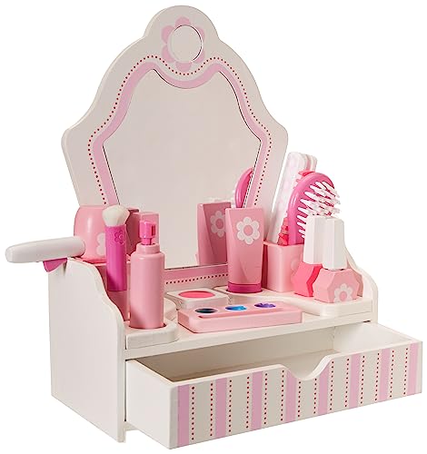 New Melissa & Doug Wooden Beauty Salon Play Set (18 Pieces) - Kidsy