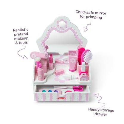 New Melissa & Doug Wooden Beauty Salon Play Set (18 Pieces) - Kidsy