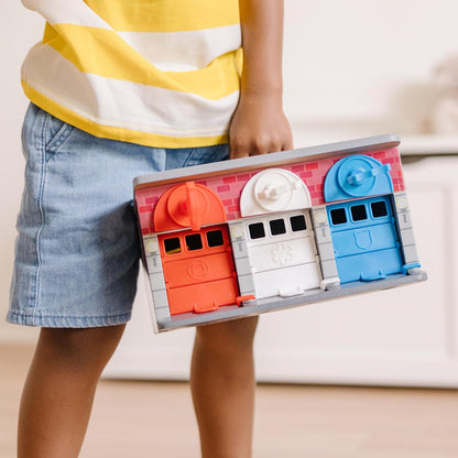 New Melissa & Doug Wooden Rescue Vehicles and Garage Play Set (7 Pieces) - Kidsy