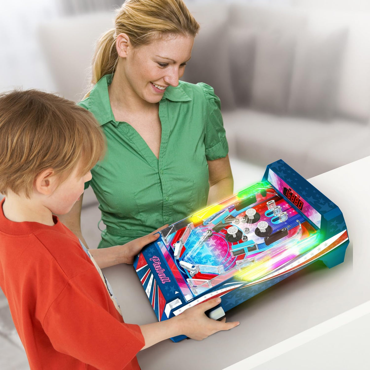 New Merchant Ambassador Retro Arcade Electronic Pinball Tabletop Game - Kidsy