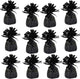 New Metallic Balloon Weights, Birthday Party Favors, 12 - Pack (Black) - Kidsy