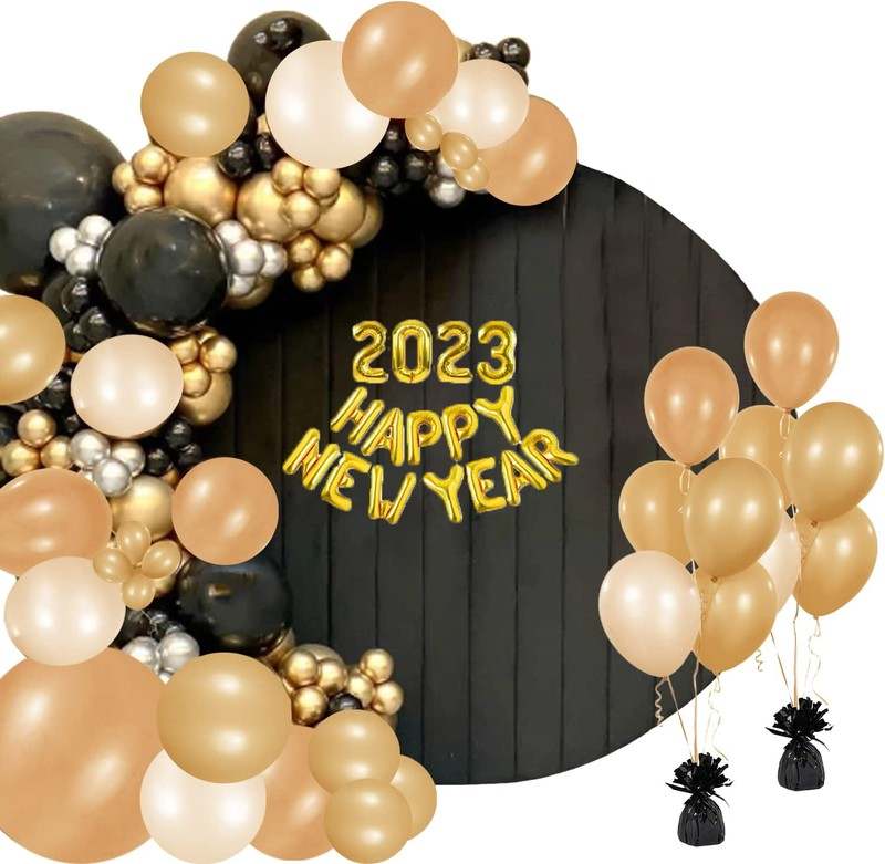 New Metallic Balloon Weights, Birthday Party Favors, 12 - Pack (Black) - Kidsy