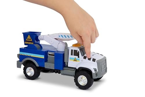 New Mighty Fleet Rescue Force 12" Tough Cab Cherry Picker Toy Truck - Kidsy