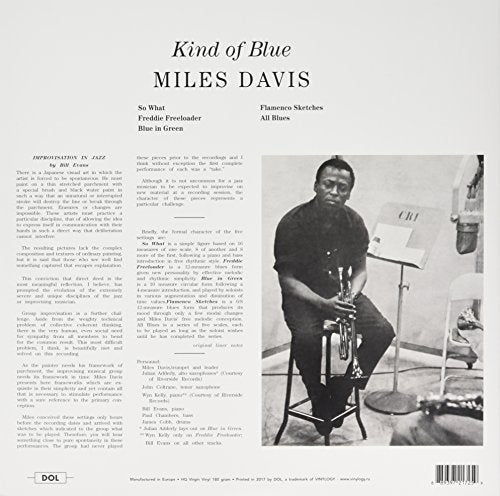 New Miles Davis Kind of Blue Gatefold Vinyl - Kidsy