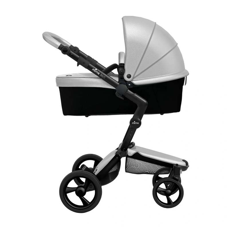 New Mima Xari 3 in 1 Stroller (Argento - Black Chassis) - Kidsy