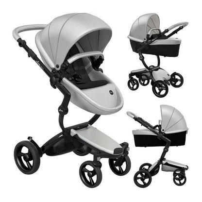 New Mima Xari 3 in 1 Stroller (Argento - Black Chassis) - Kidsy